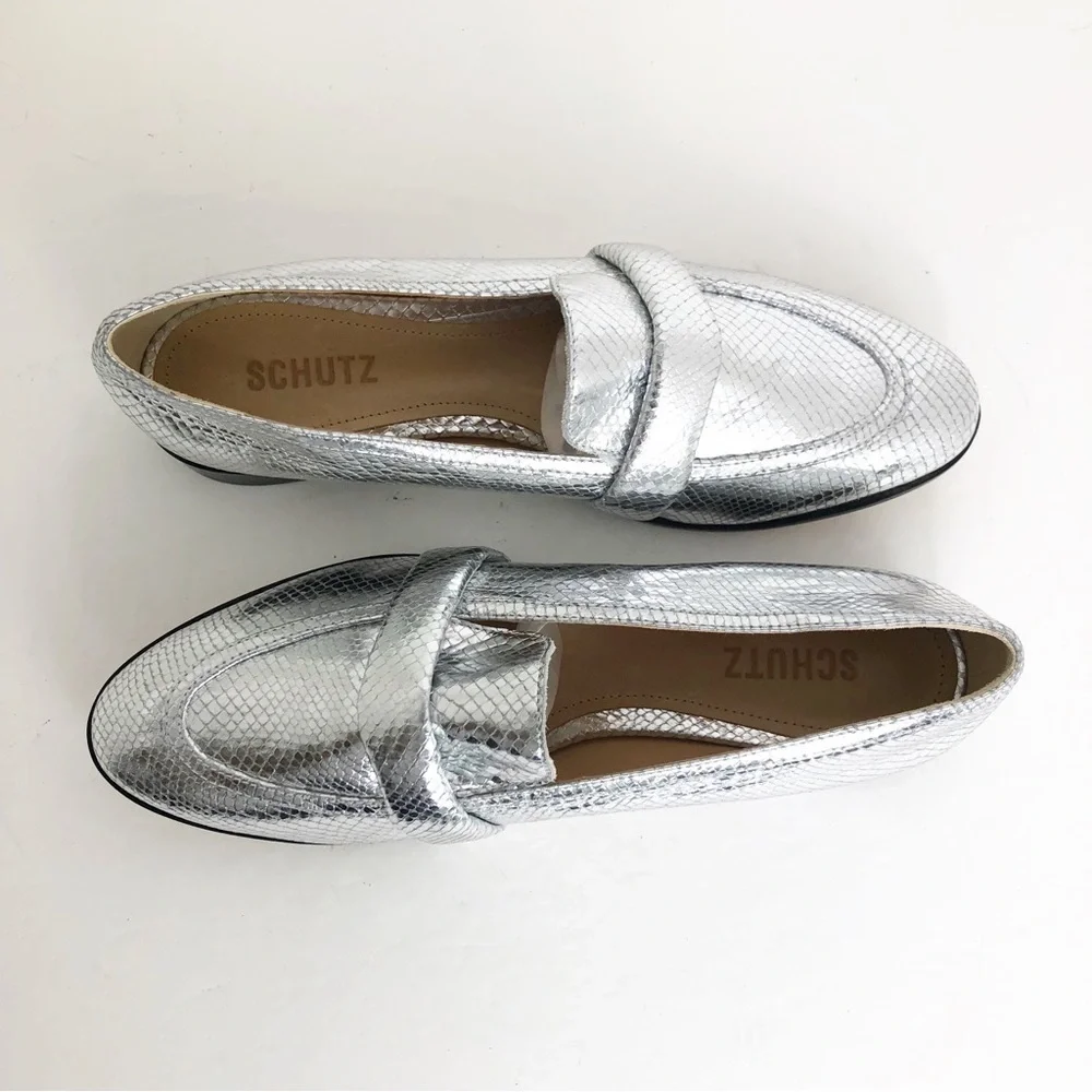 SCHUTZ silver metallic
